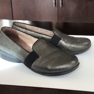 Dansko metallic loafer